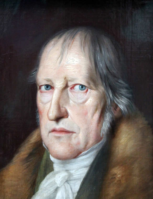 Georg Wilhelm Friedrich Hegel, porträtiert von Jakob Schlesinger, 1831